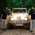 Pilot Ali Gharib (l) und sein Beifahrer Hans-Christian Maurer wagen das Abenteuer ihres Lebens: sie starten mit ihrem Land Rover Defender bei der Rallye Dakar in Südamerika.Pilot Ali Gharib (l) und sein Beifahrer Hans-Christian Maurer wagen das Abenteuer ihres Lebens: sie starten mit ihrem Land Rover Defender bei der Rallye Dakar in Südamerika.