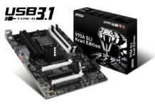 MSI 970A SLI Krait Edition in schwarzweißer Edeloptik MSI 970A SLI Krait Edition